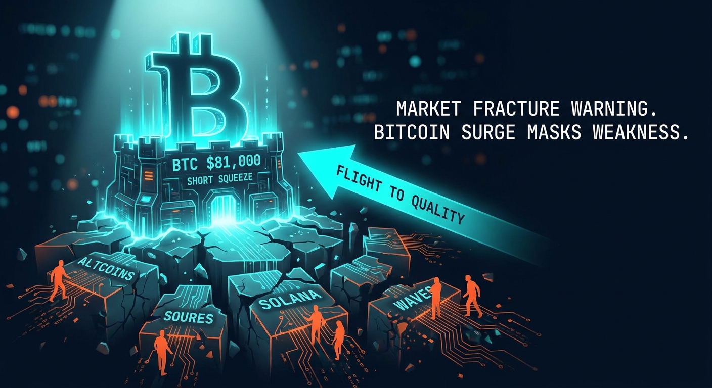Bitcoin Hits $81K, But Altcoin Weakness Warns of Market Fracture