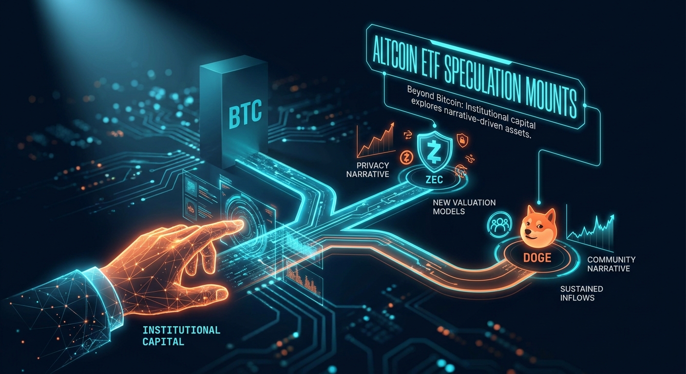 Altcoin ETF Speculation Mounts as Institutional Capital Explores Narratives Beyond Bitcoin