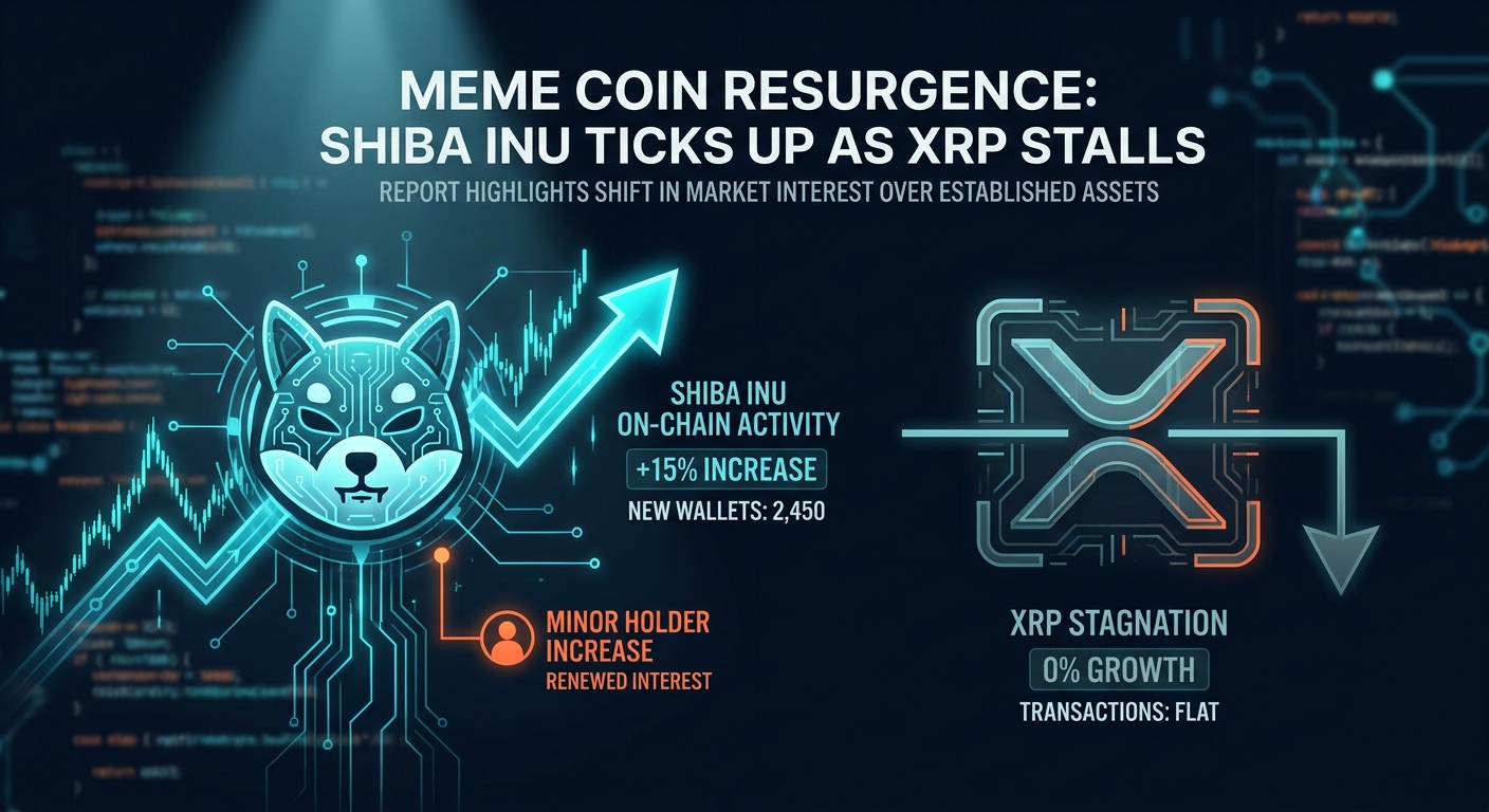 Shiba Inu On-Chain Activity Ticks Up as Report Highlights XRP Stagnation