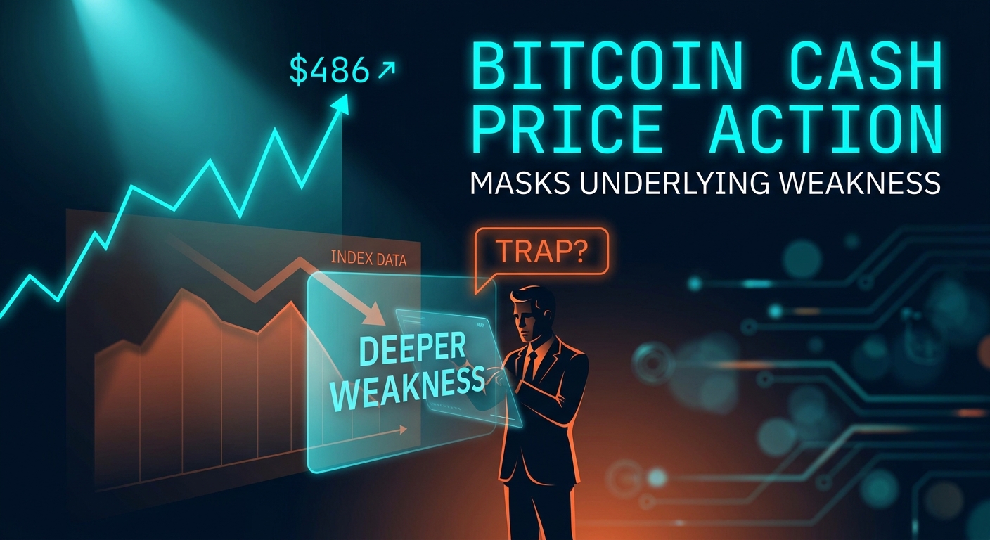 Bitcoin Cash Price Action at $486 Masks Deeper Weakness, Index Data Shows