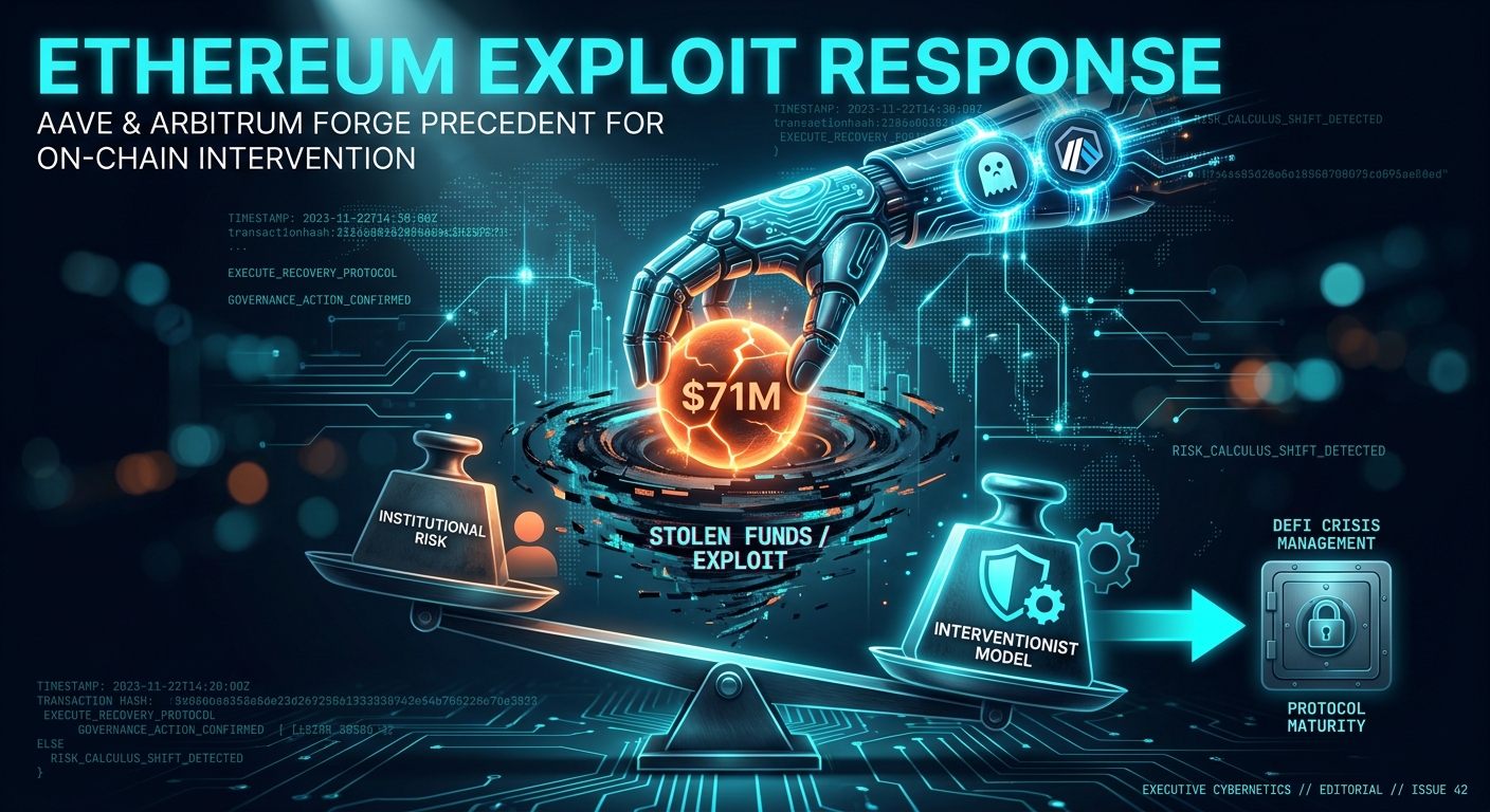 Ethereum Exploit Response: Aave and Arbitrum Forge Precedent for On-Chain Intervention, Shifting Institutional Risk Calculus