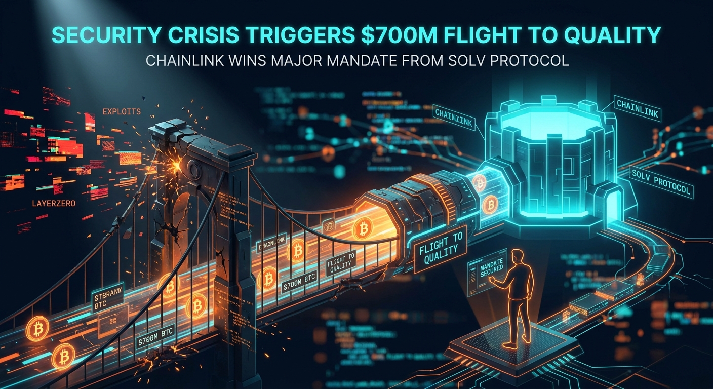 Security Crisis Triggers $700M Flight to Quality, Chainlink Wins Major Mandate from Solv Protocol