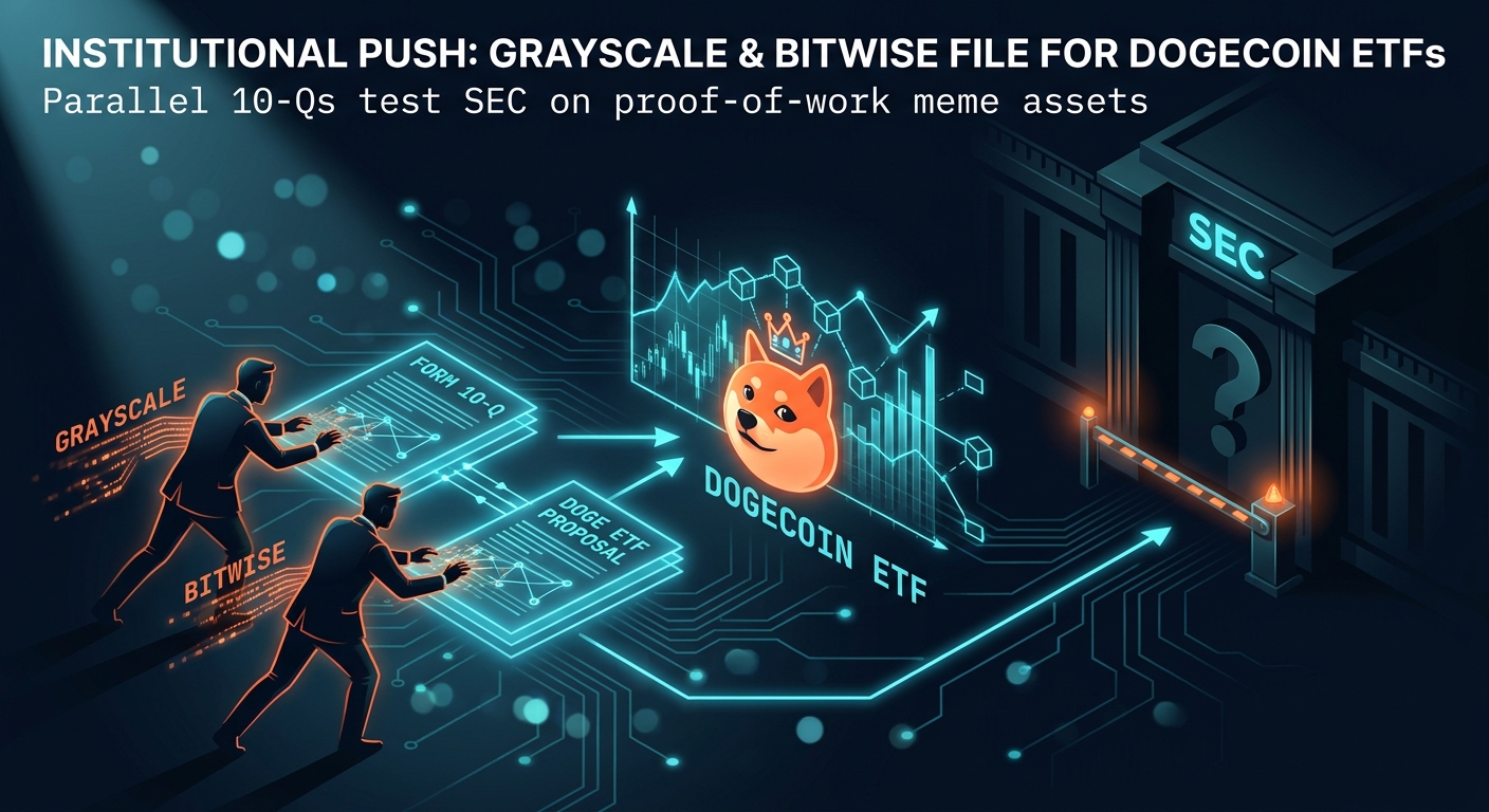 Grayscale and Bitwise Filings Signal Coordinated Institutional Push for Dogecoin ETFs