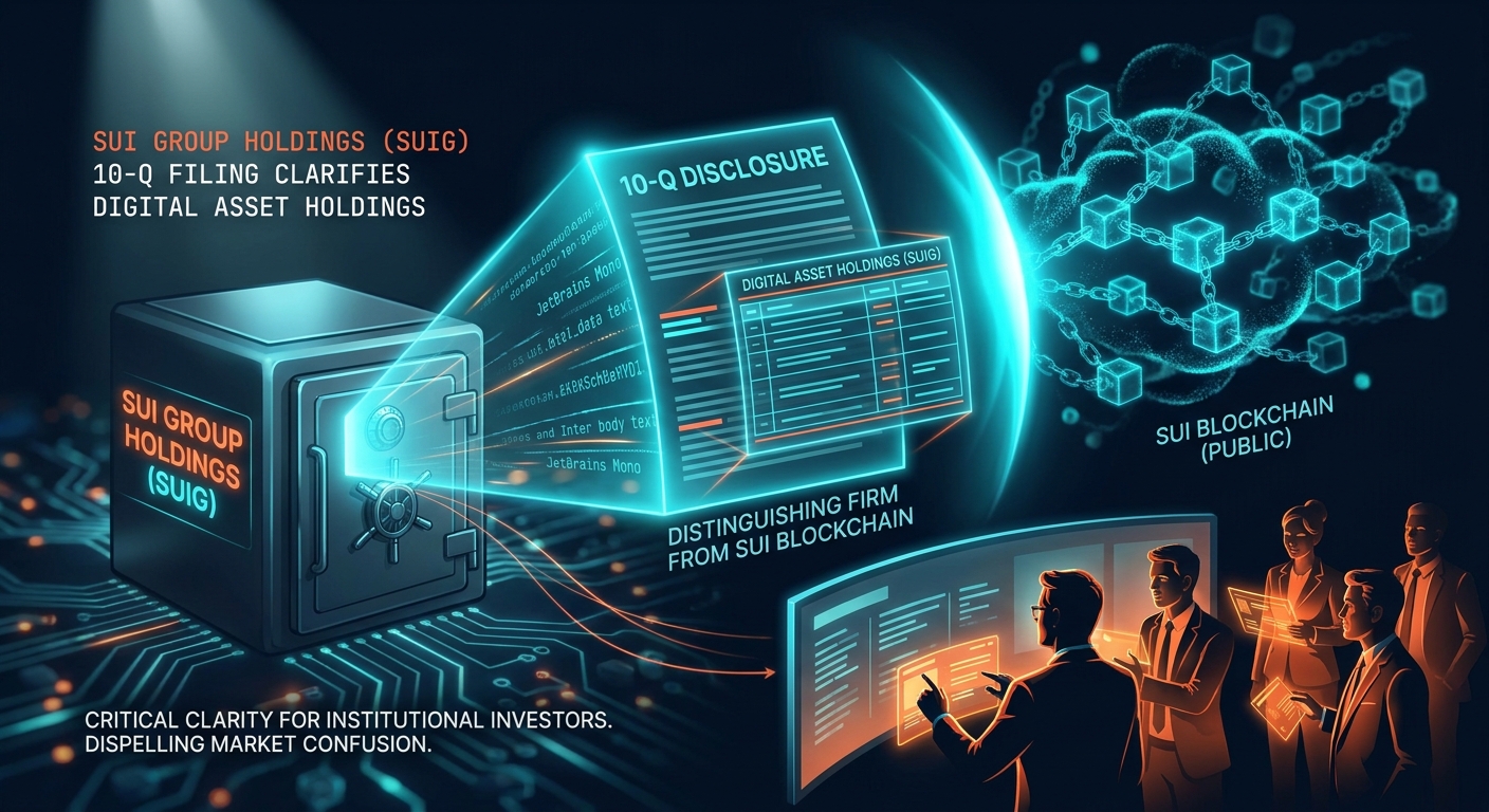 SUI Group Holdings (SUIG) 10-Q Filing Clarifies Digital Asset Holdings, Distinguishing Firm from Sui Blockchain