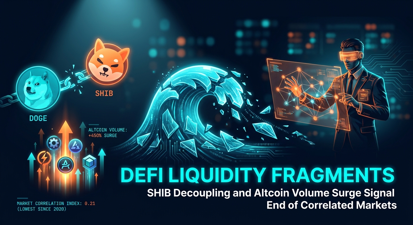 DeFi Liquidity Fragments: SHIB Decoupling and Altcoin Volume Surge Signal End of Correlated Markets
