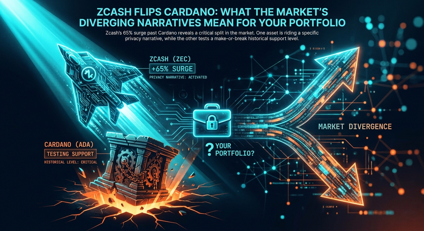 Zcash Flips Cardano: What the Market's Diverging Narratives Mean for Your Portfolio