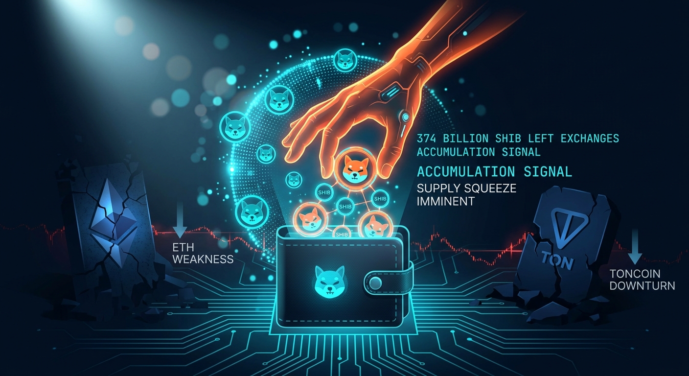 Shiba Inu Supply Squeeze Contrasts With Ethereum, Toncoin Weakness