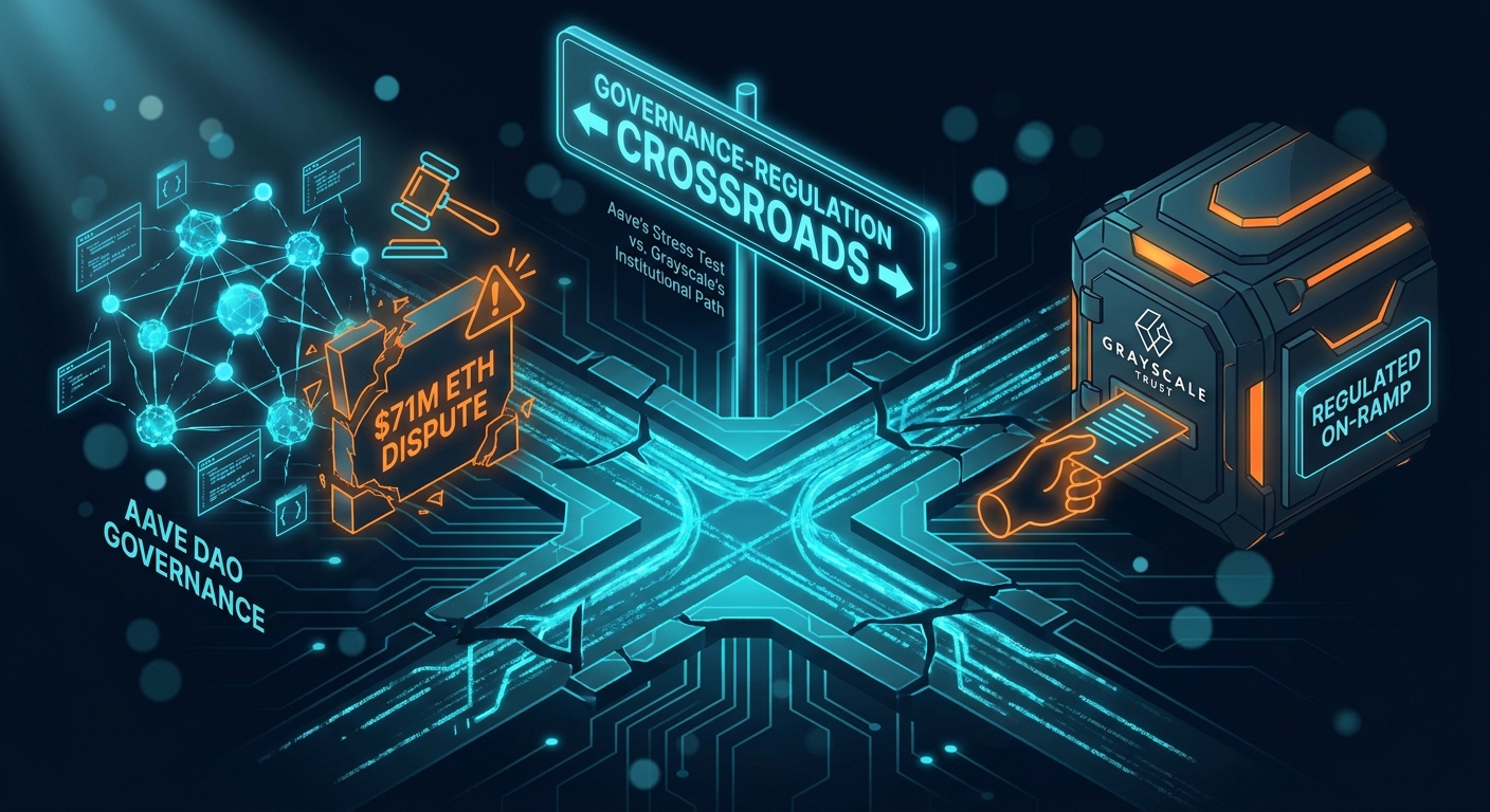 Aave DAO's $71M Arbitrum Vote and Grayscale's Trust Filing Signal Governance-Regulation Crossroads