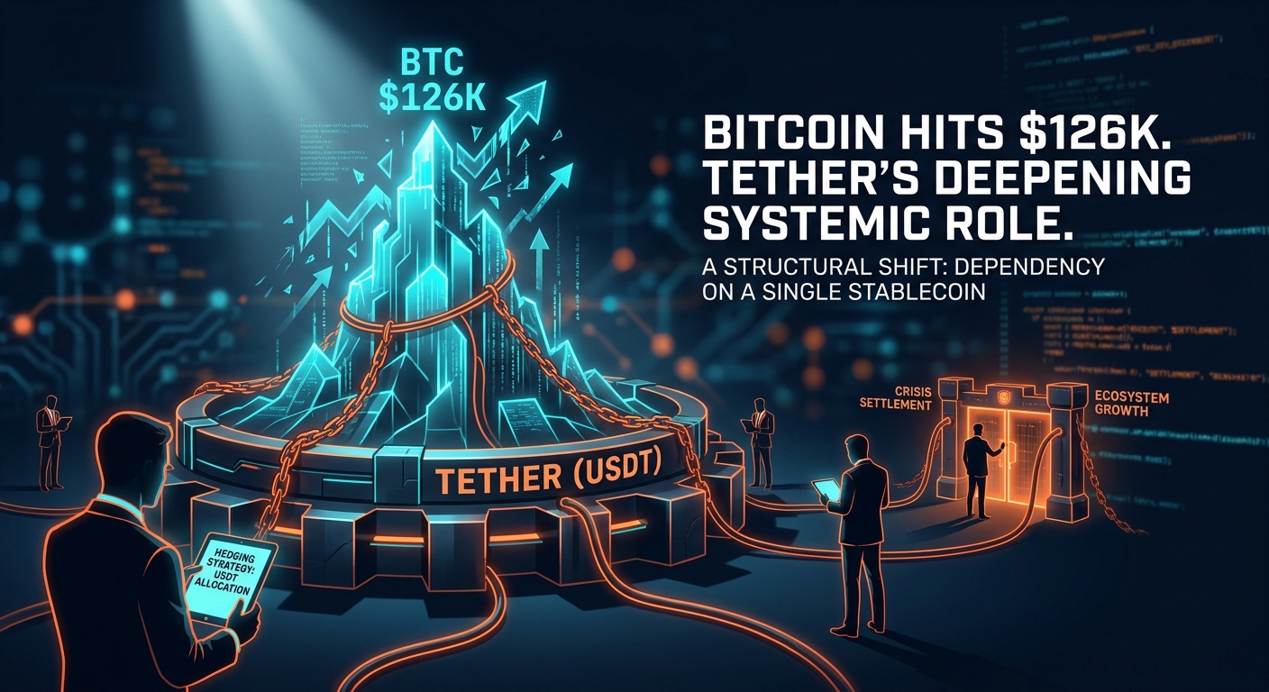 Bitcoin Hits $126K, But Tether's Deepening Systemic Role Signals a Structural Shift