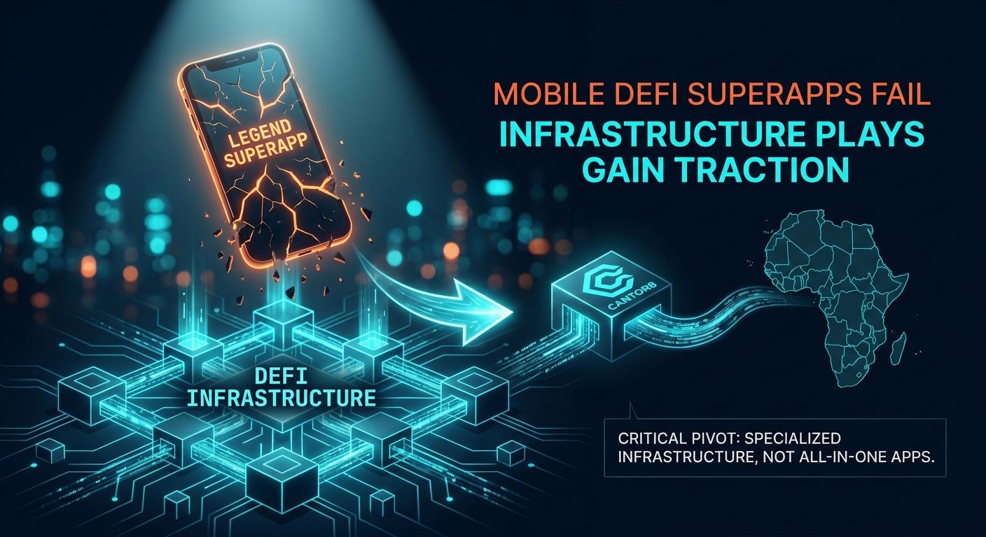 Mobile DeFi Superapps Fail as Infrastructure Plays Gain Traction