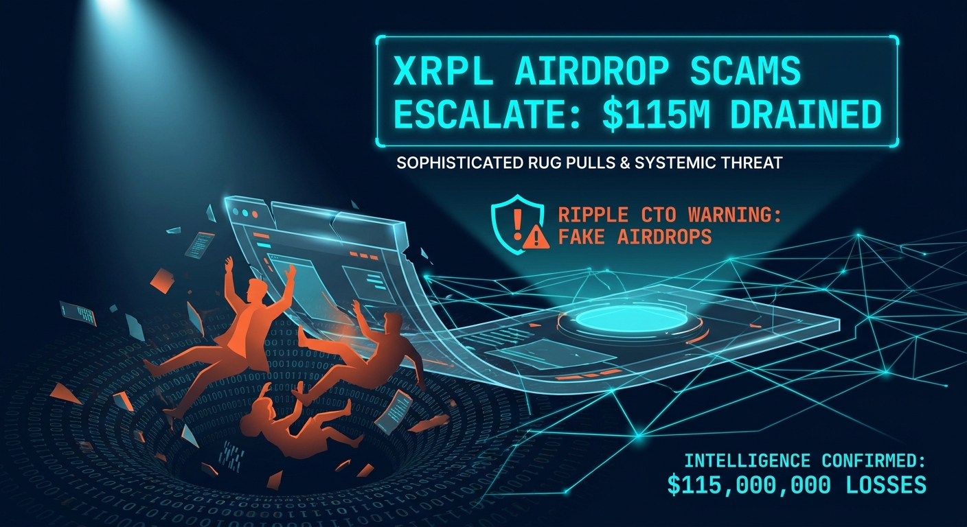XRPL Airdrop Scams Escalate: How $115M Was Drained Via Sophisticated Rug Pulls