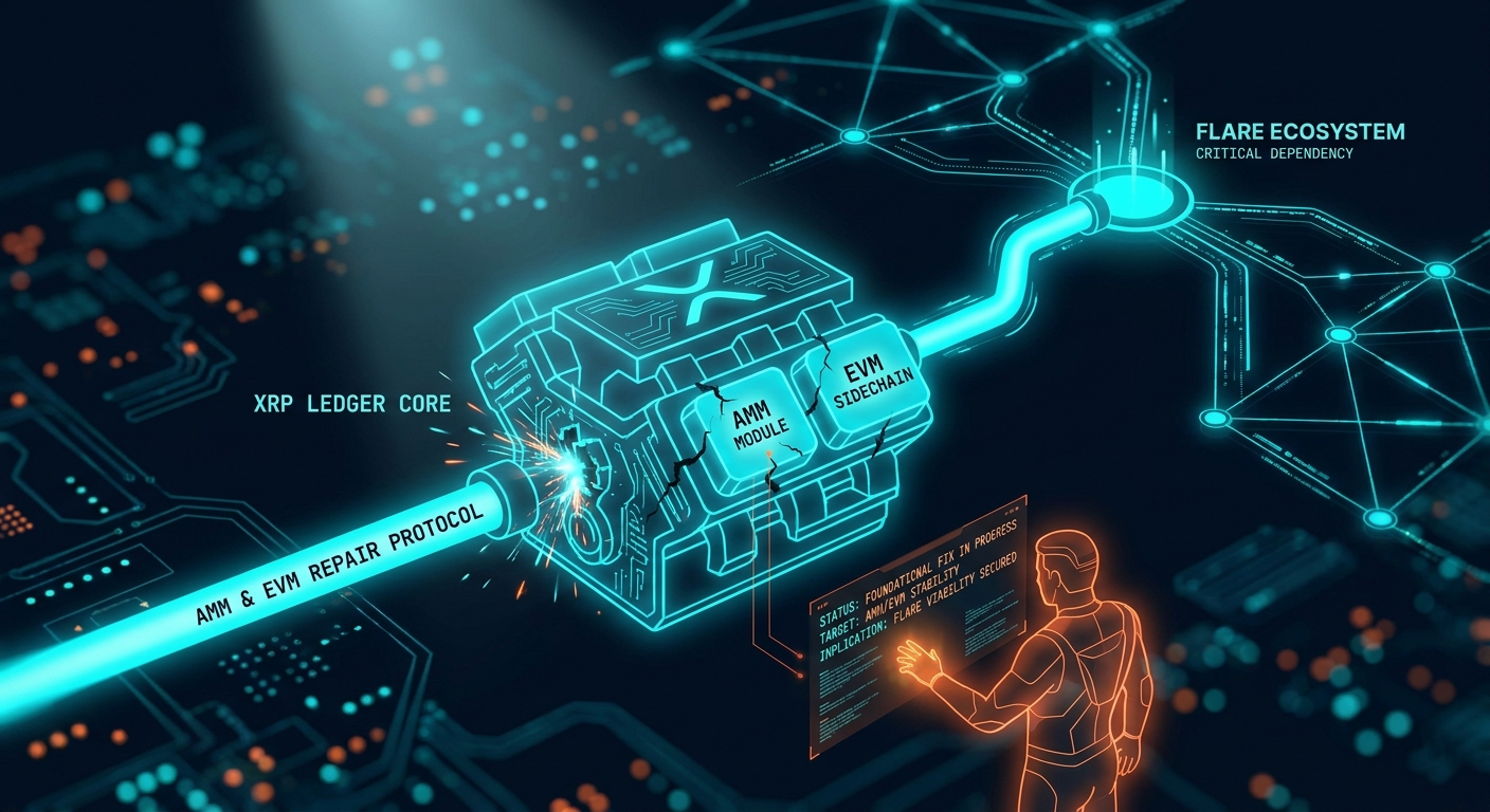XRP Ledger Upgrade Targets Foundational AMM and EVM Fixes, Creating Critical Dependency for Flare Ecosystem