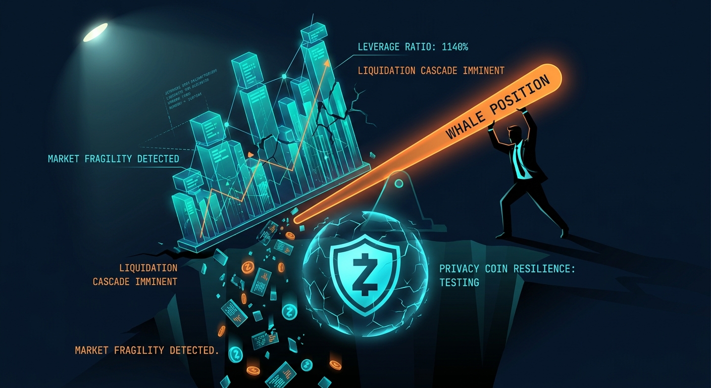 Zcash Leverage Nears Collapse, Testing Privacy Coin Resilience
