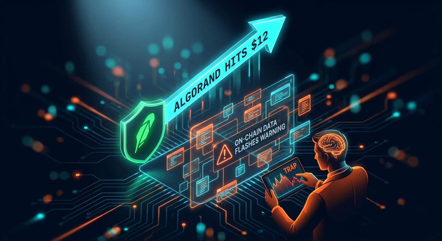 Algorand Hits $12 on Robinhood News, But On-Chain Data Flashes Warning