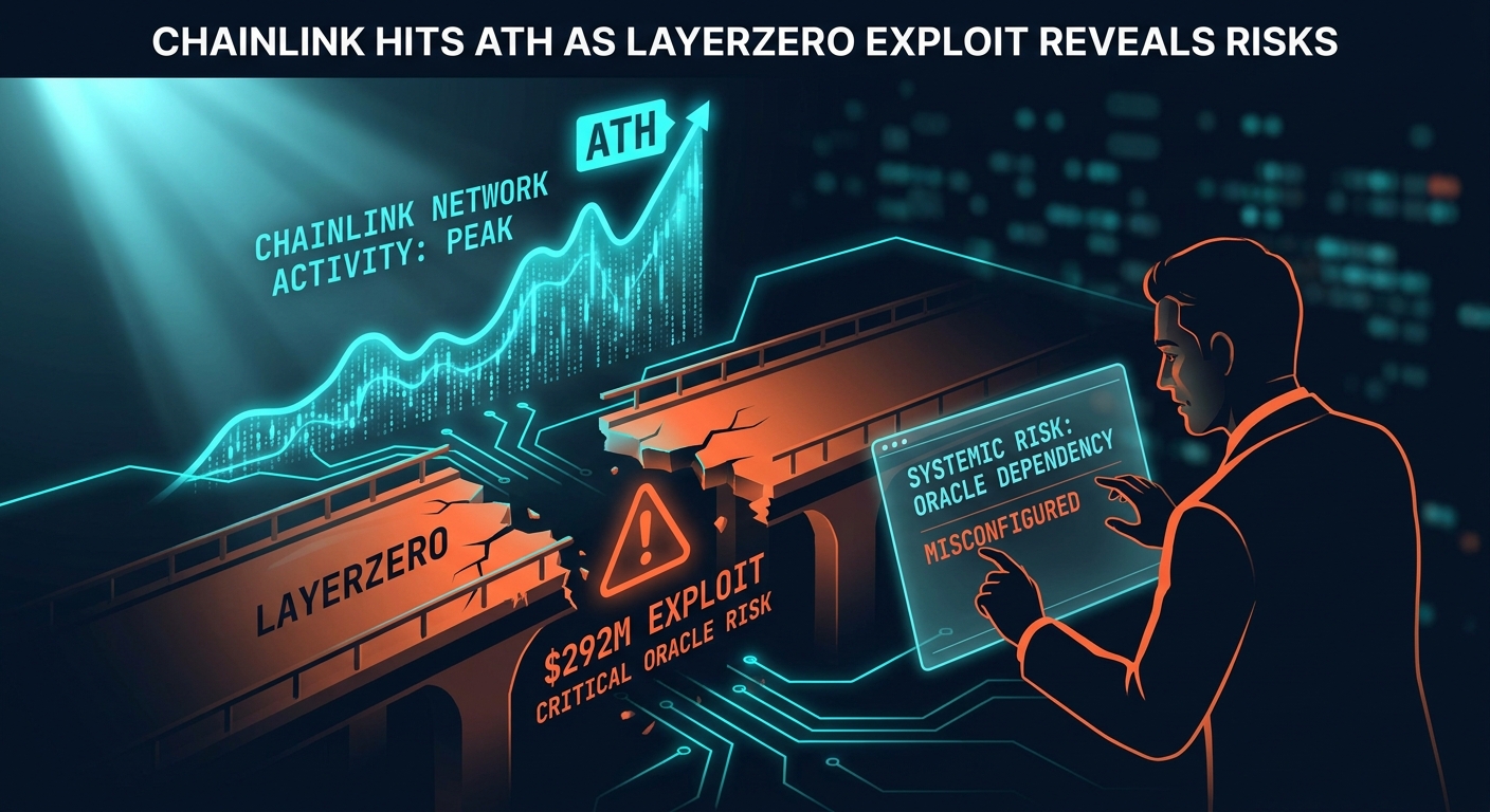 Chainlink Network Hits Activity ATH as $292M LayerZero Exploit Reveals Critical Oracle Security Risks