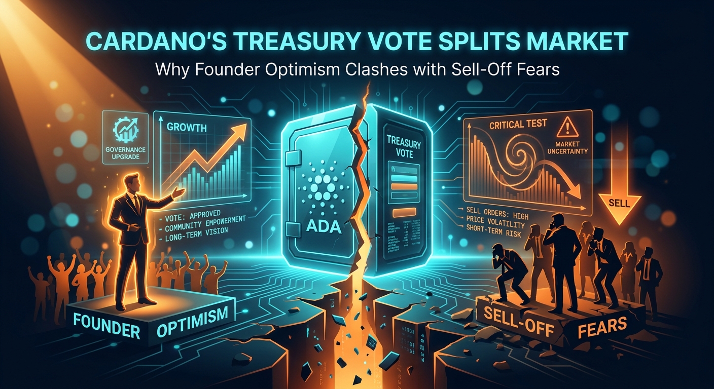 Cardano's Treasury Vote Splits Market: Why Founder Optimism Clashes with Sell-Off Fears