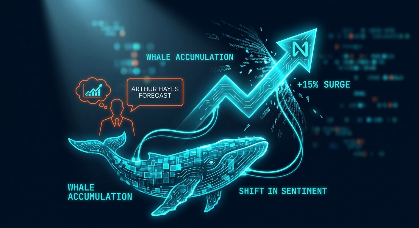 NEAR Protocol Surges 15% as Whale Accumulation and Arthur Hayes Forecast Coincide