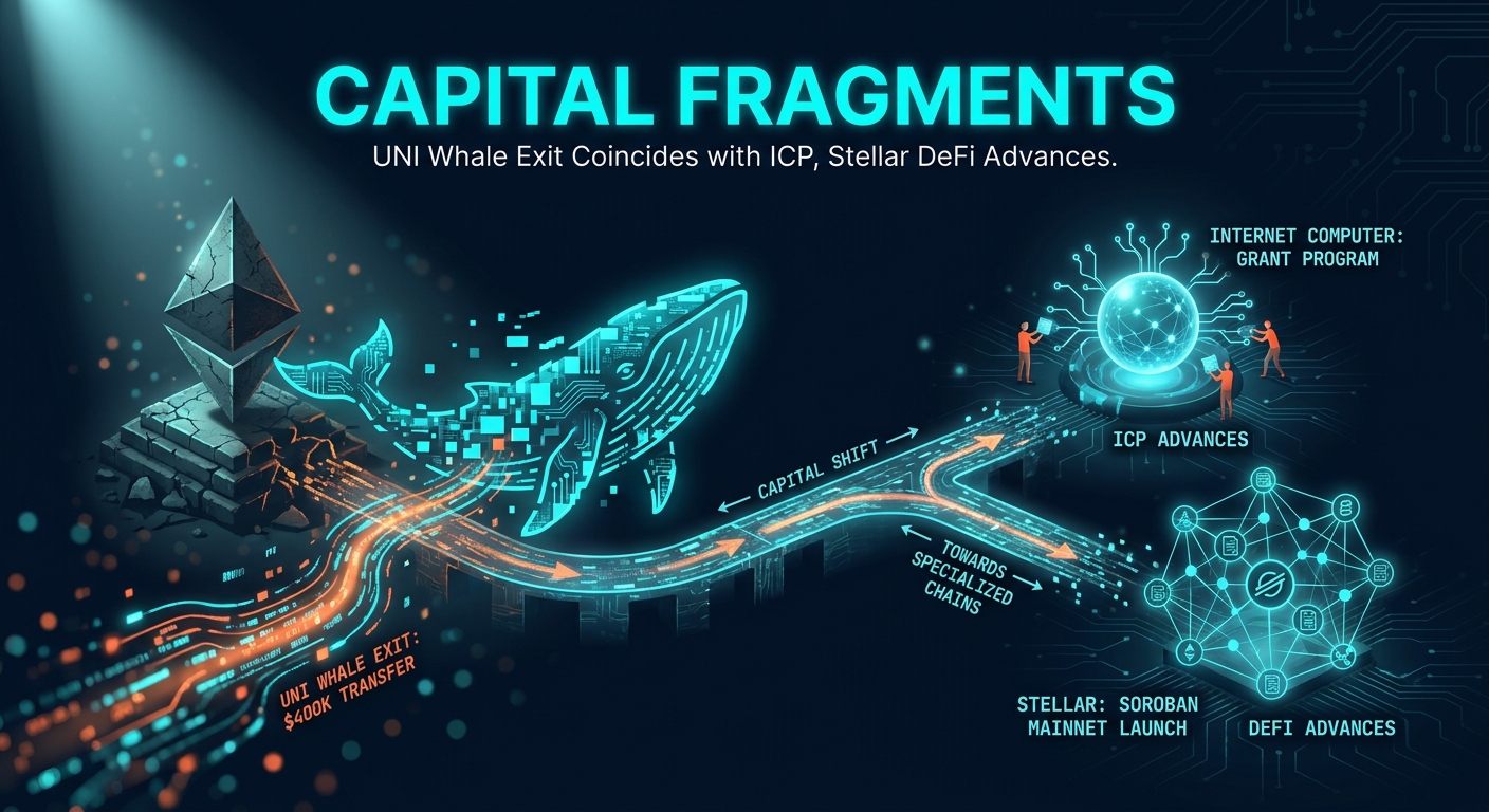 Capital Fragments: UNI Whale Exit Coincides with ICP, Stellar DeFi Advances