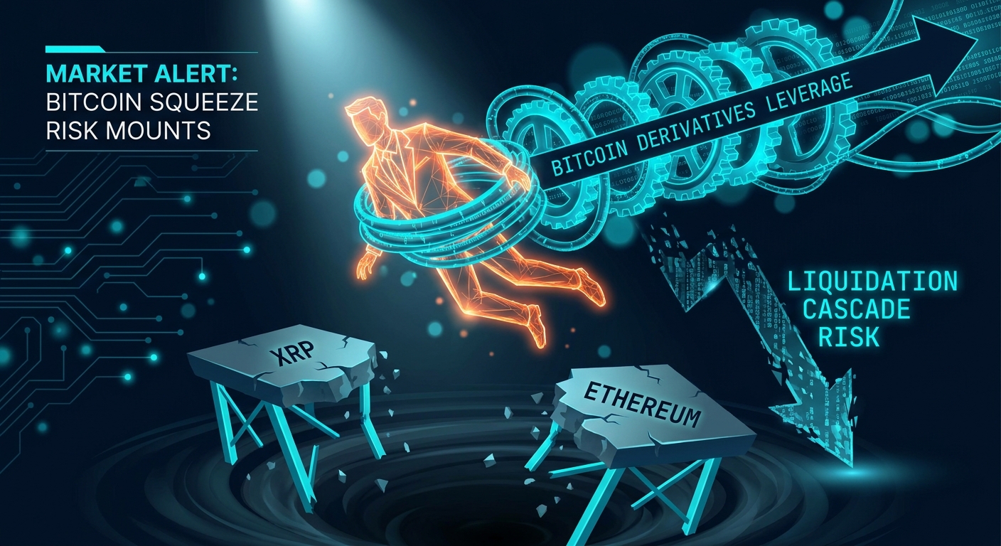 Bitcoin Long Squeeze Risk Mounts as XRP and Ethereum Break Key Support Levels