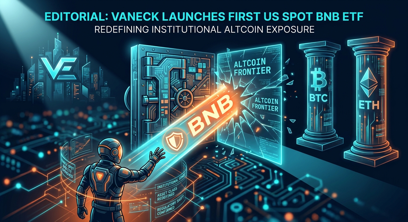 VanEck Launches First US Spot BNB ETF, Redefining Institutional Altcoin Exposure