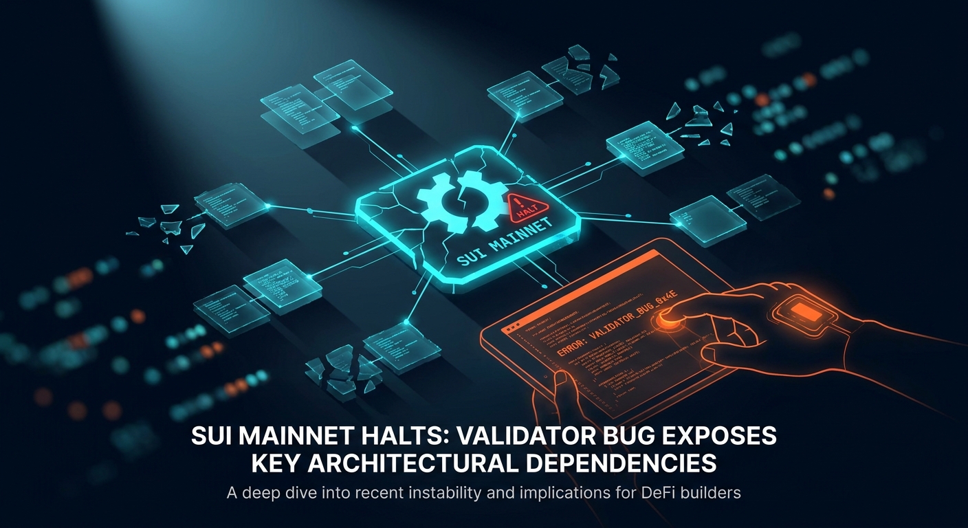 Sui Mainnet Halts: Validator Bug Exposes Key Architectural Dependencies for DeFi Builders