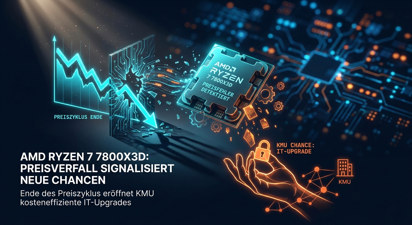 AMD Ryzen 7 7800X3D: Preisverfall bei High-End-Prozessoren