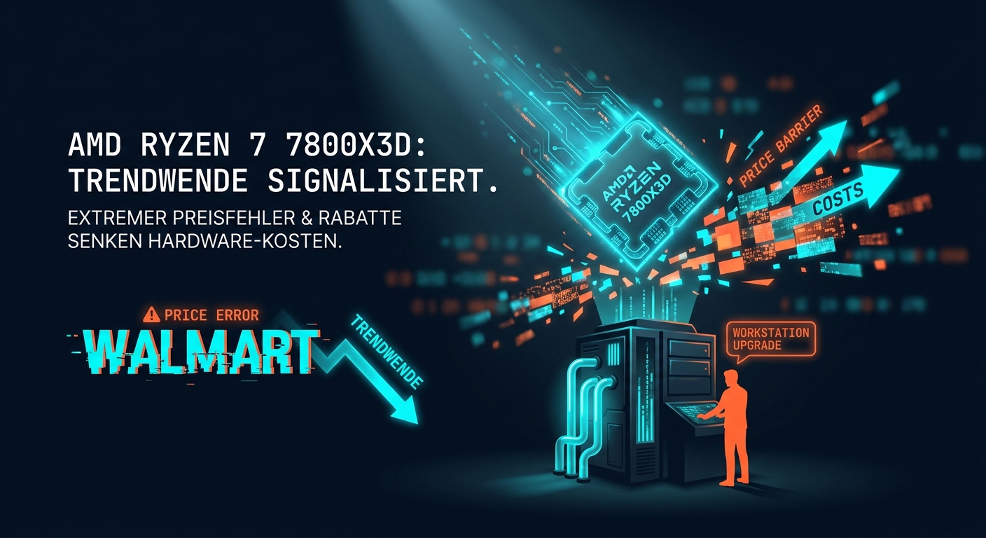Prozessor-Preise: AMD Ryzen 7 7800X3D signalisiert Trendwende