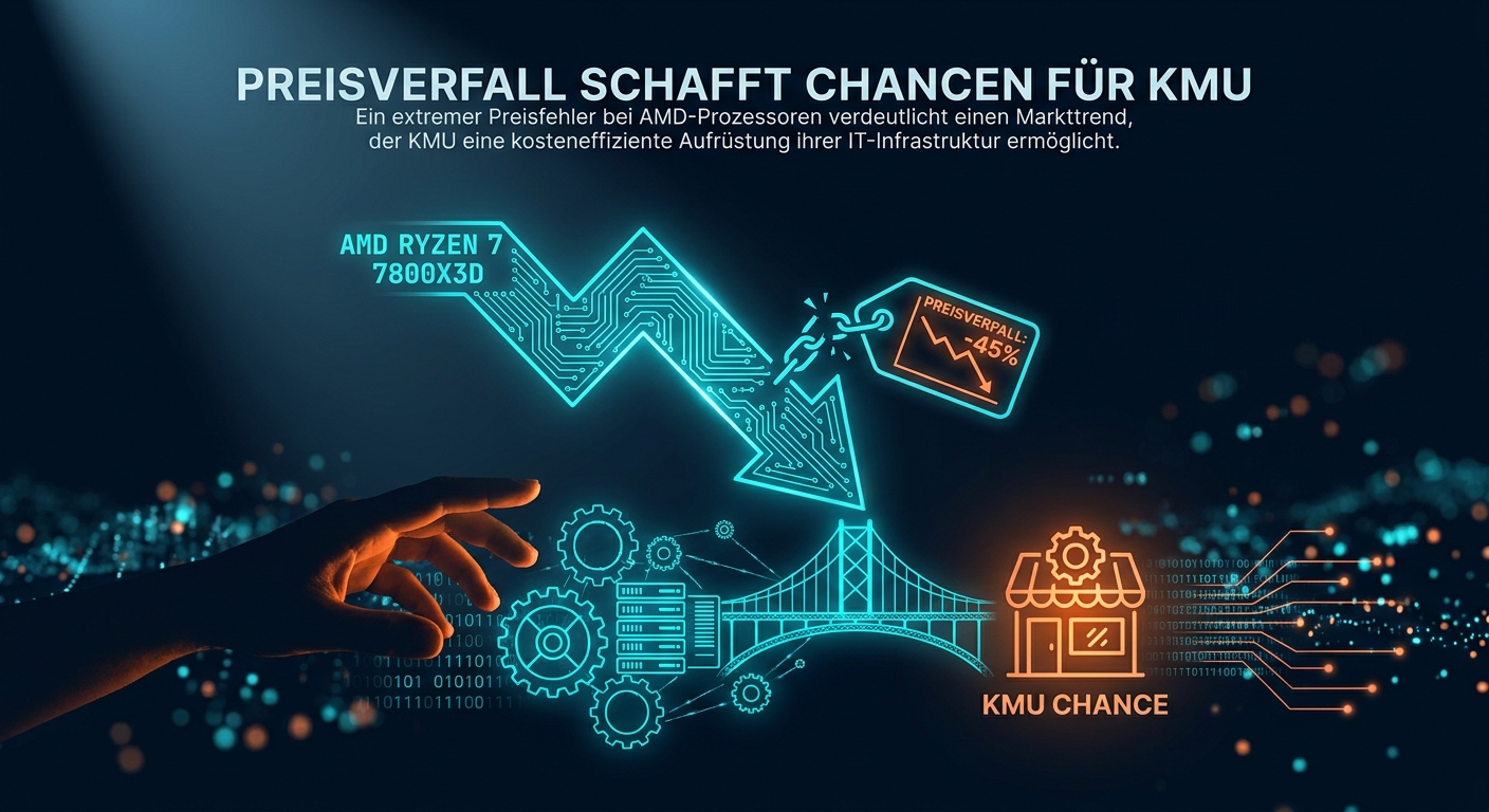 AMD Ryzen 7 7800X3D: Preisverfall schafft Chancen für KMU