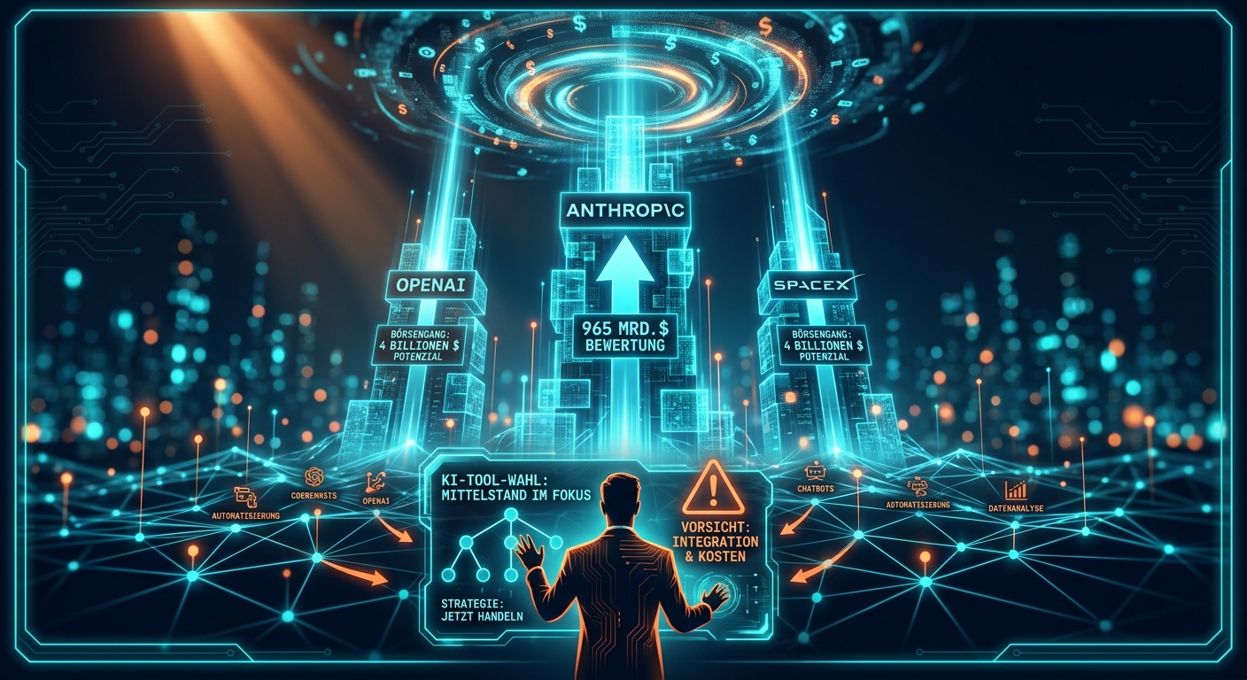 KI-Funding: Anthropic-Bewertung erreicht 965 Milliarden Dollar