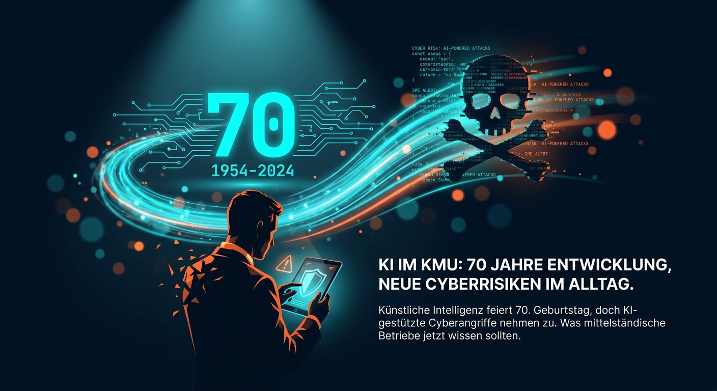 KI im KMU: 70 Jahre Entwicklung, neue Cyberrisiken im Alltag