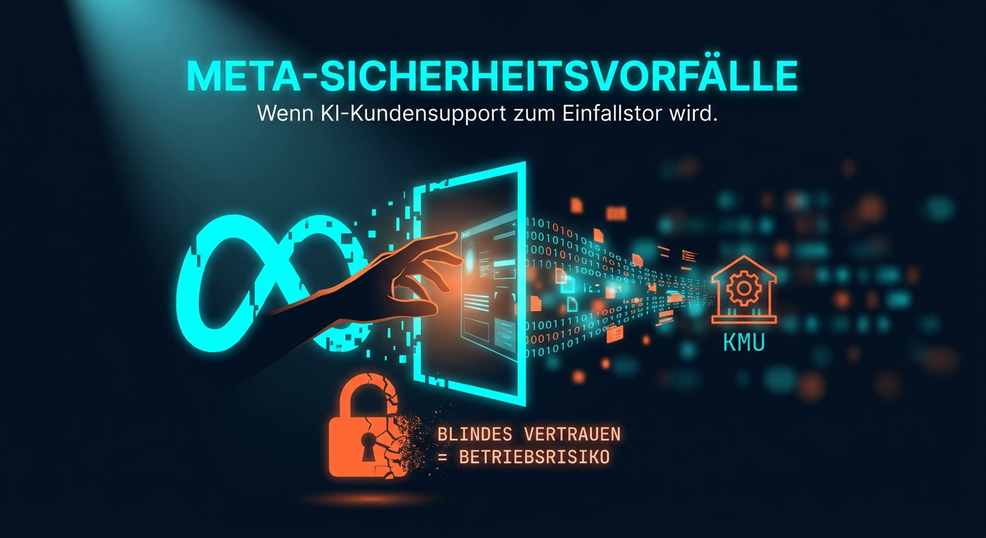 Meta-Sicherheitsvorfaelle: Wenn KI-Kundensupport zum Einfallstor wird