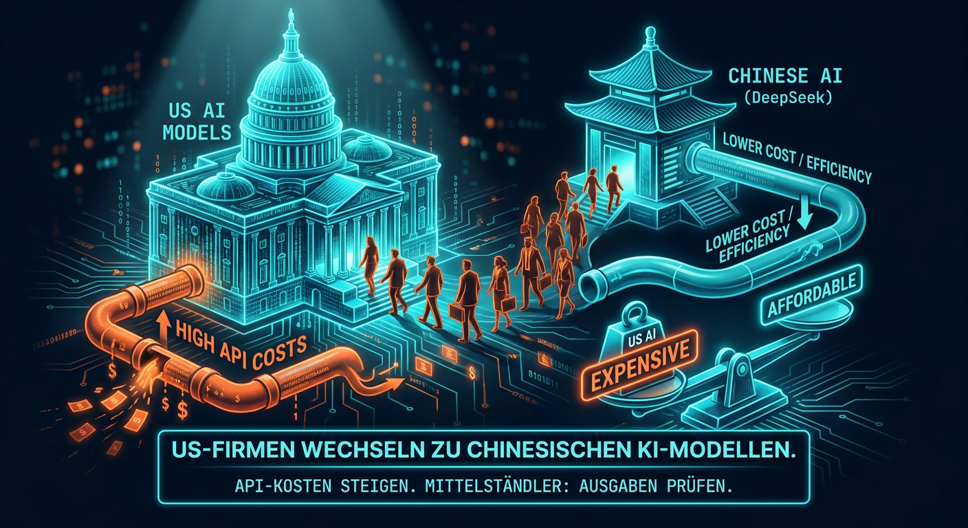 Chinesische KI-Modelle: US-Firmen wechseln wegen hoher Kosten