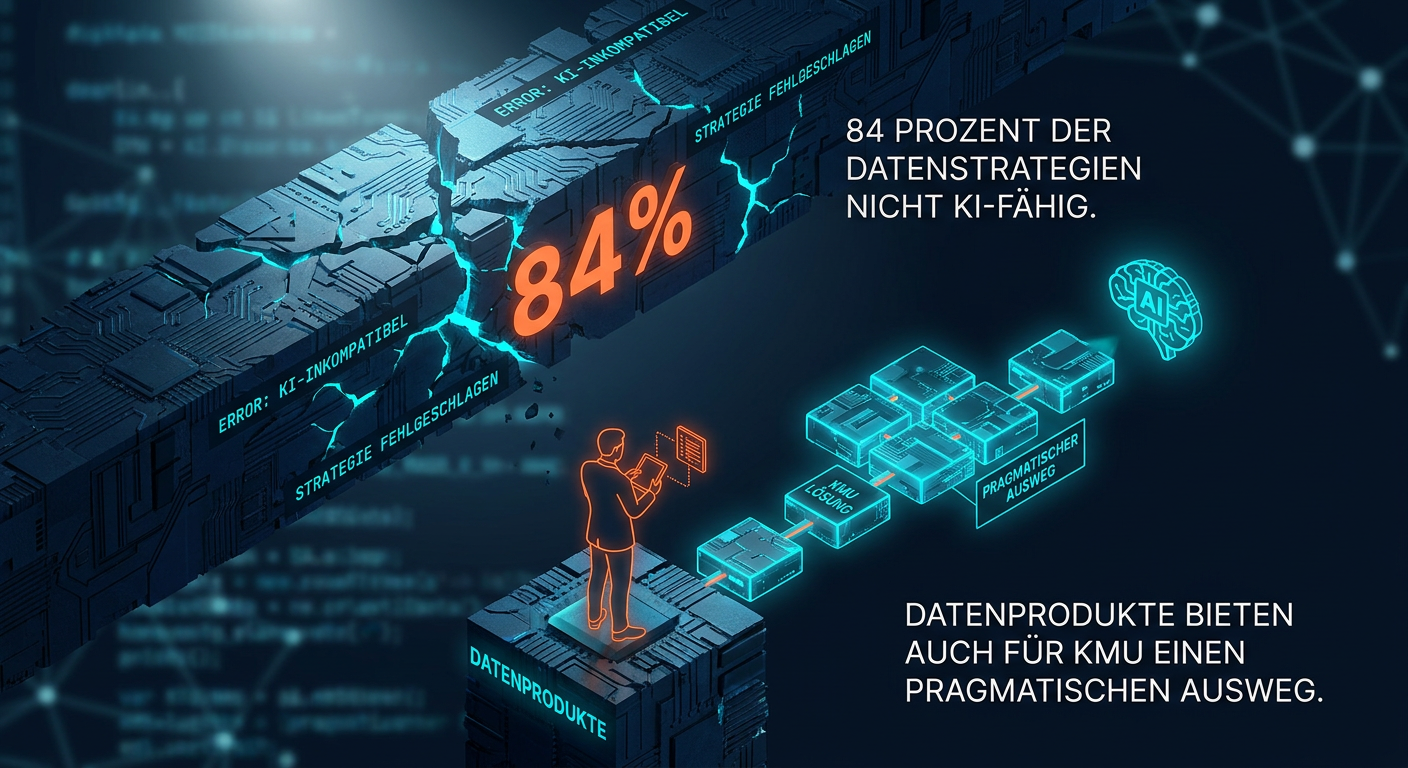 Datenprodukte: 84 Prozent der Datenstrategien nicht KI-fähig