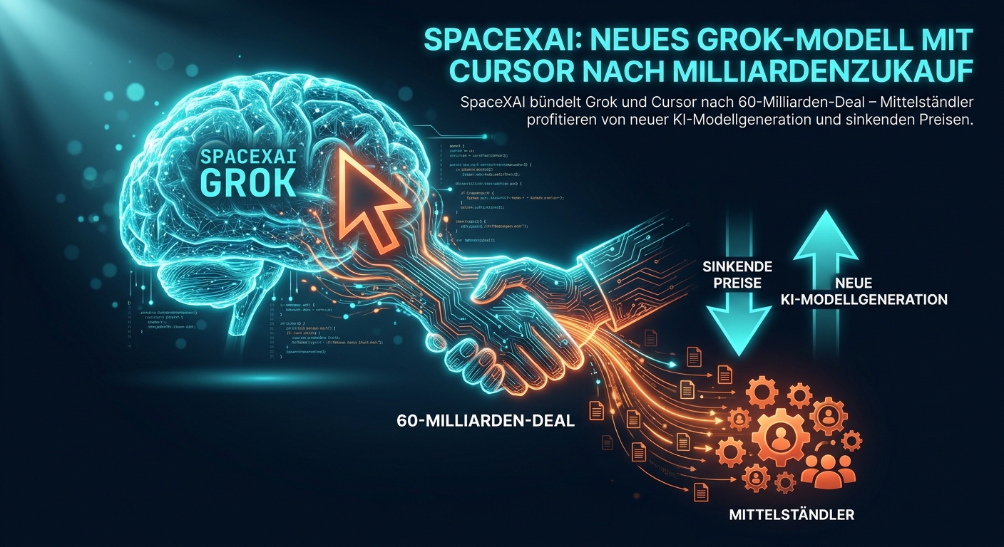 SpaceXAI: Neues Grok-Modell mit Cursor nach Milliardenzukauf