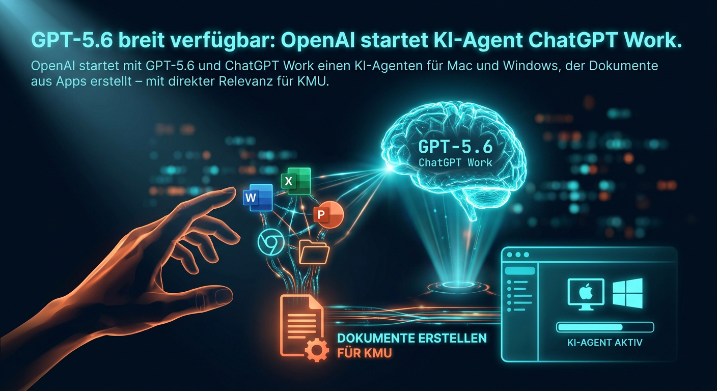 GPT-5.6 breit verfügbar: OpenAI startet KI-Agent ChatGPT Work
