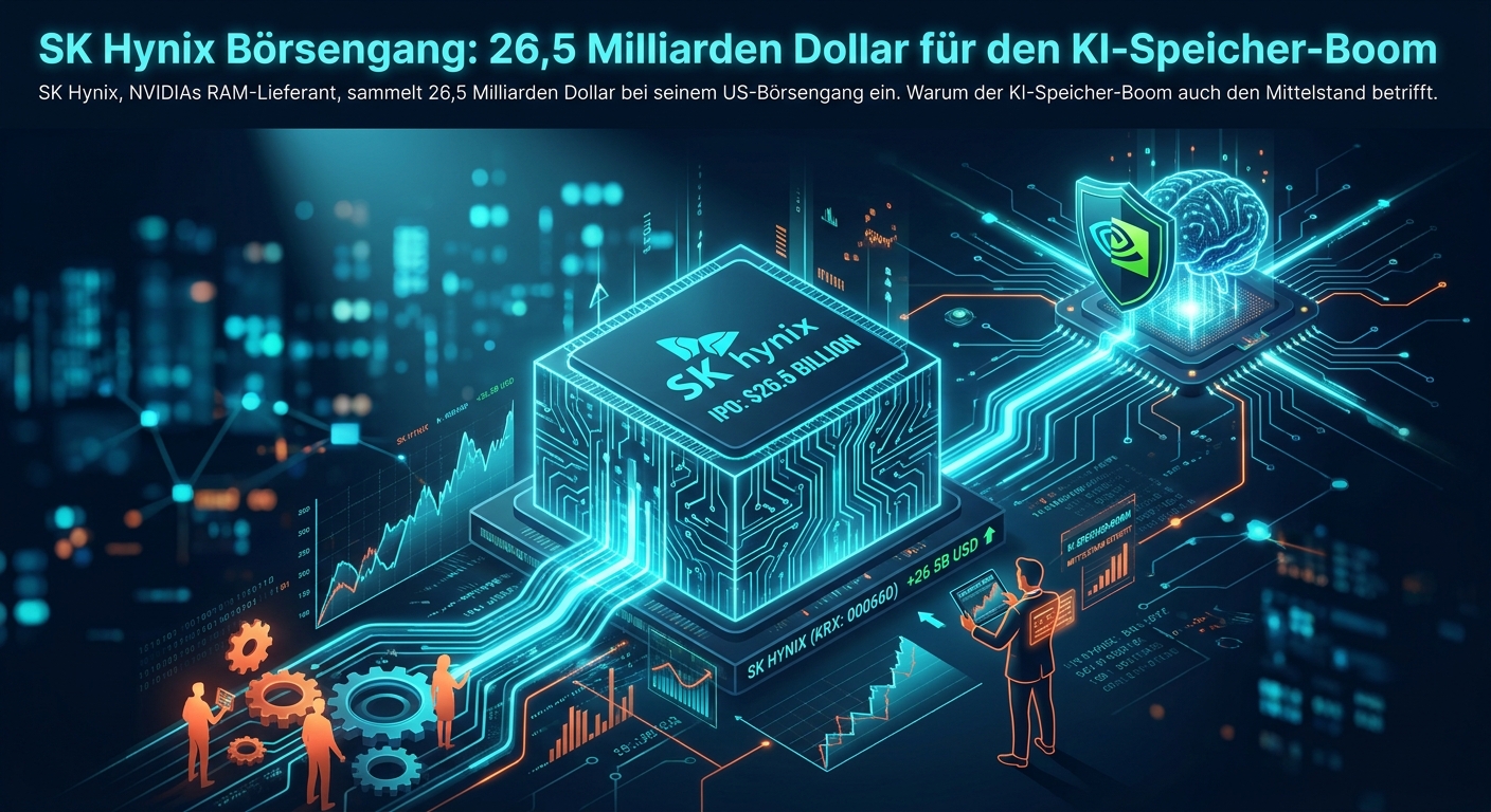 SK Hynix Börsengang: 26,5 Milliarden Dollar für den KI-Speicher-Boom