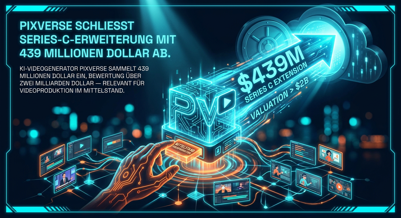 PixVerse schließt Series-C-Erweiterung mit 439 Millionen Dollar ab
