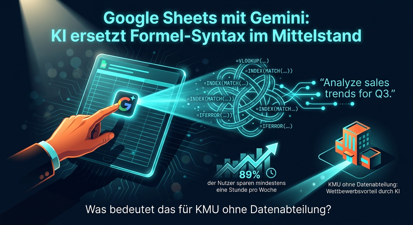 Google Sheets mit Gemini: KI ersetzt Formel-Syntax im Mittelstand