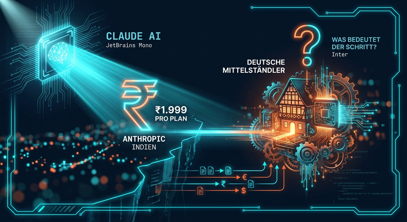 Claude AI Indien: Anthropic führt neue Rupie-Preise ein