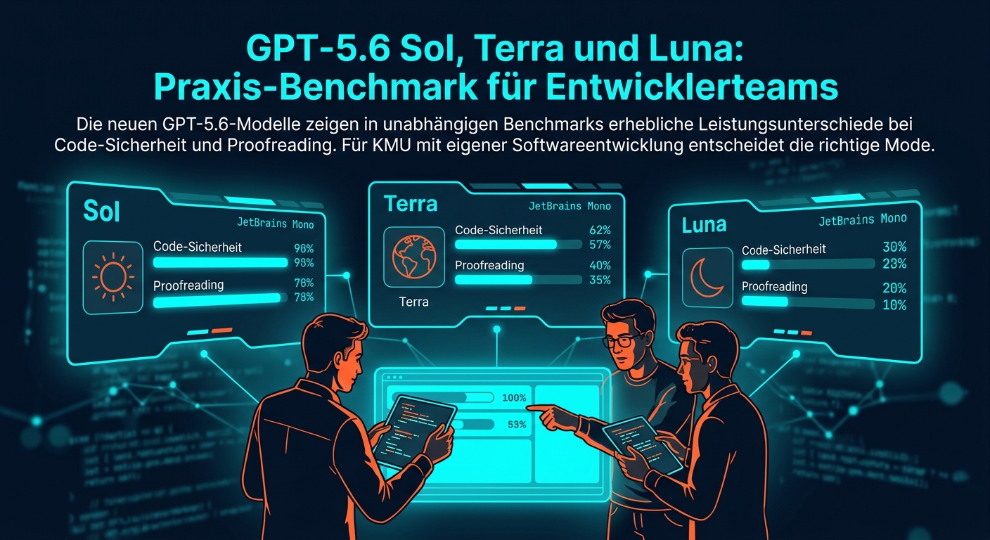 GPT-5.6 Sol, Terra und Luna: Praxis-Benchmark für Entwicklerteams