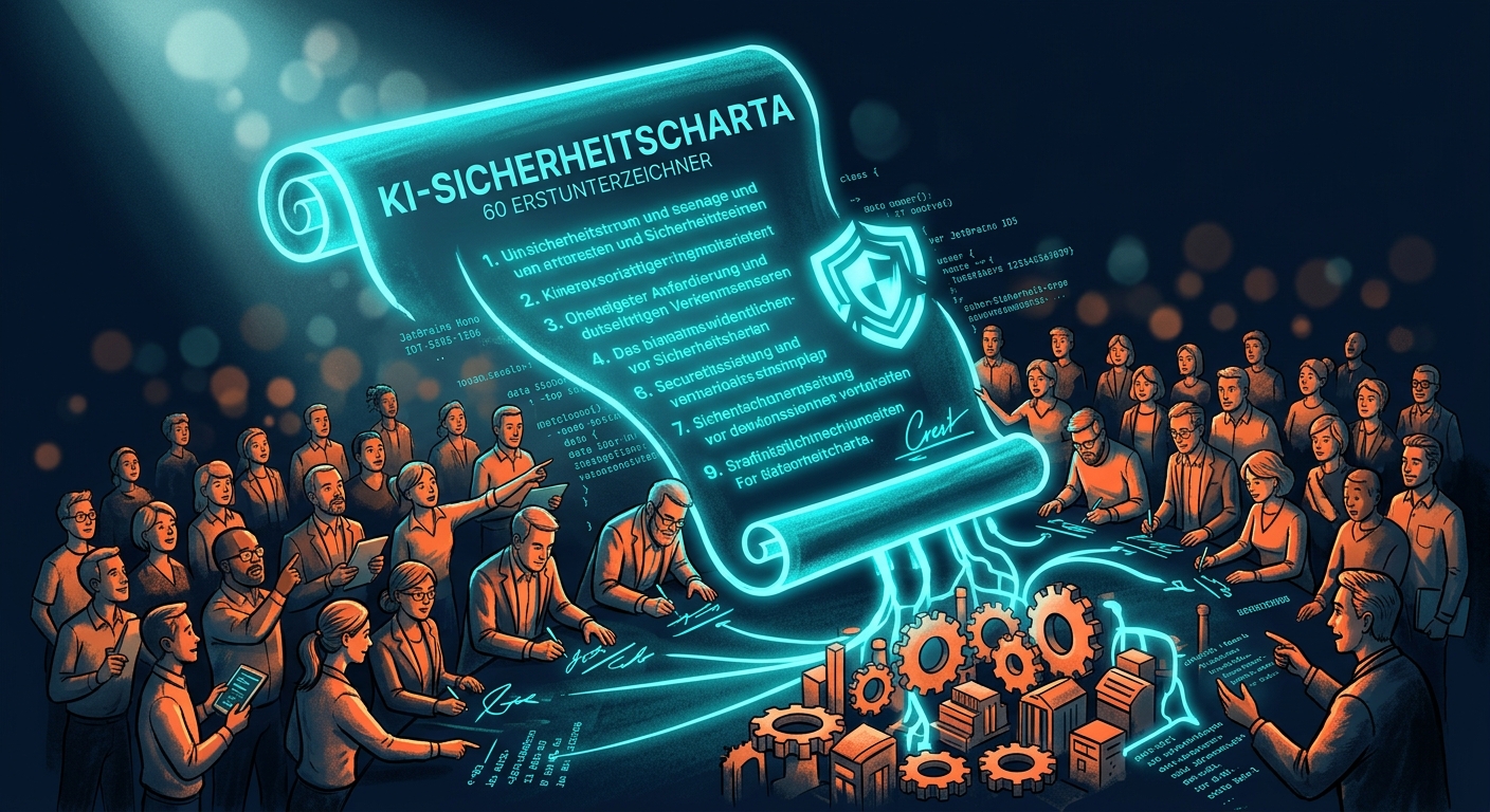 KI-Sicherheitscharta mit 60 Erstunterzeichnern gestartet