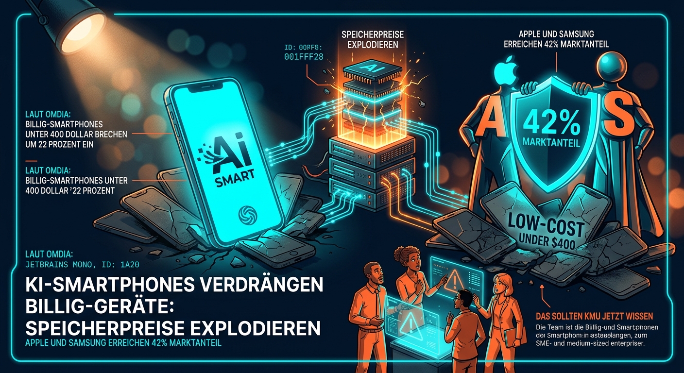 KI-Smartphones verdrängen Billig-Geräte: Speicherpreise explodieren