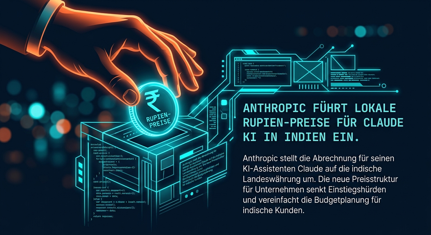 Anthropic führt lokale Rupien-Preise für Claude KI in Indien ein
