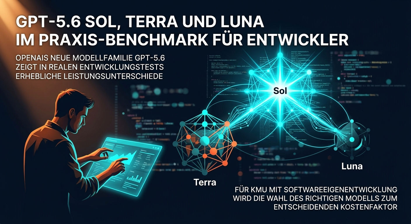 GPT-5.6 Sol, Terra und Luna im Praxis-Benchmark für Entwickler