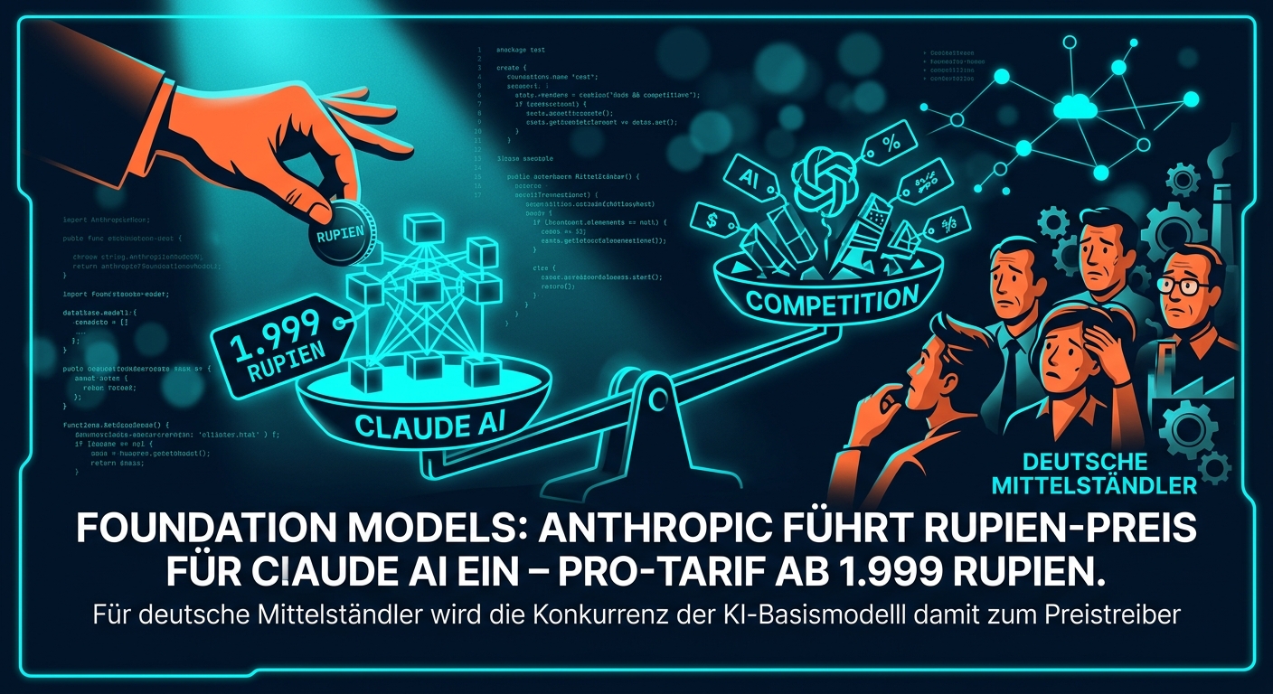 Foundation Models: Anthropic führt Rupien-Preis für Claude AI ein – Pro-Tarif ab 1.999 Rupien