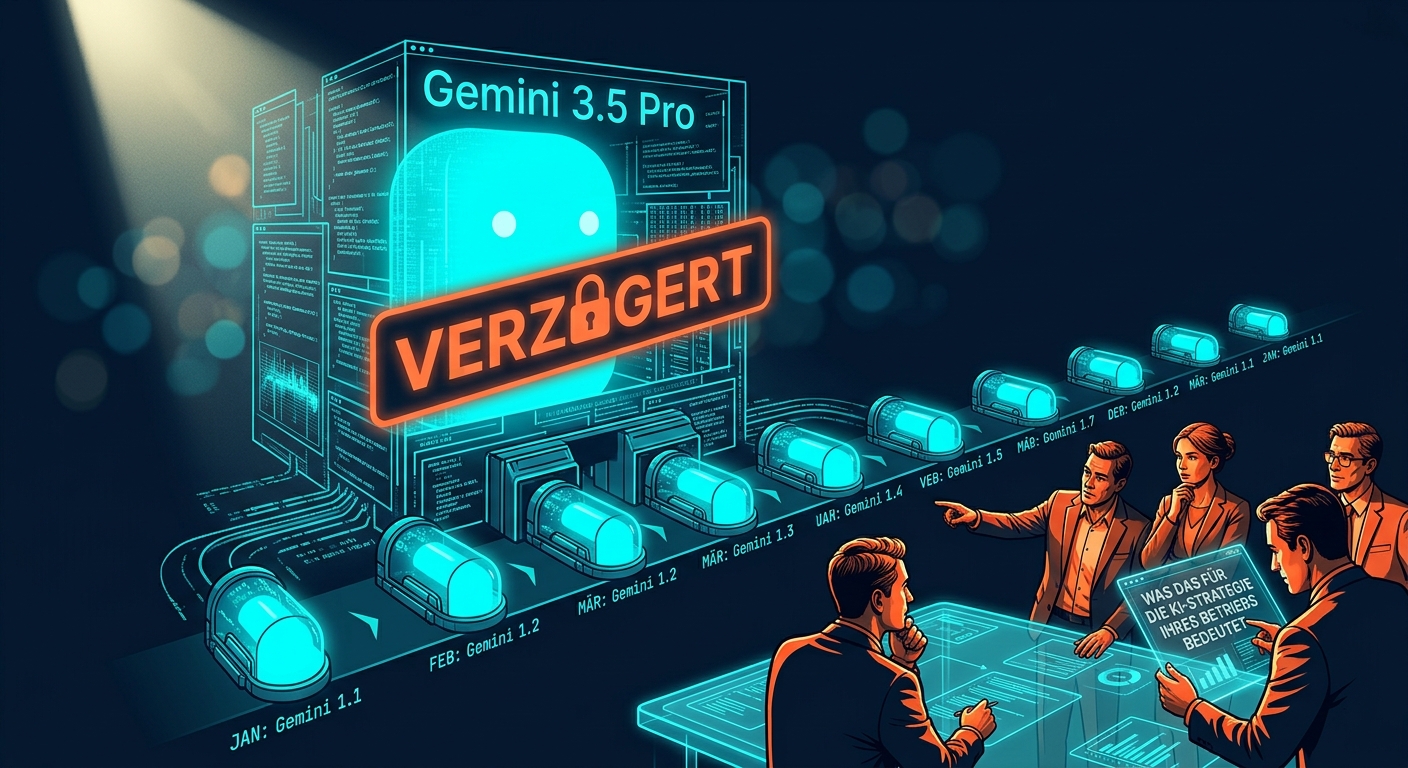 Gemini 3.5 Pro verzögert – Google setzt auf monatliche KI-Modellveröffentlichungen