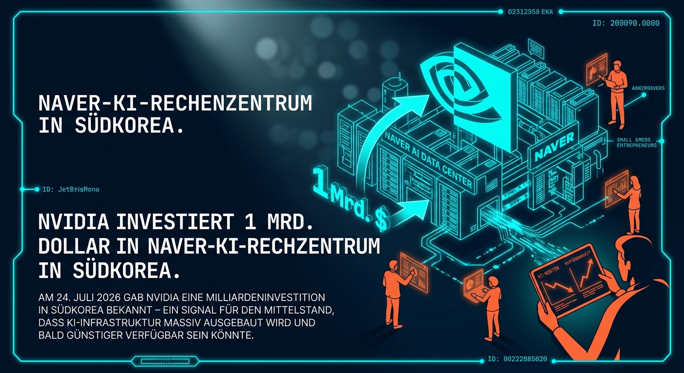Nvidia investiert 1 Mrd. Dollar in Naver-KI-Rechenzentrum in Südkorea