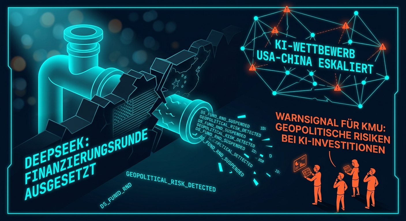 DeepSeek setzt Finanzierungsrunde aus – KI-Wettbewerb USA-China eskaliert