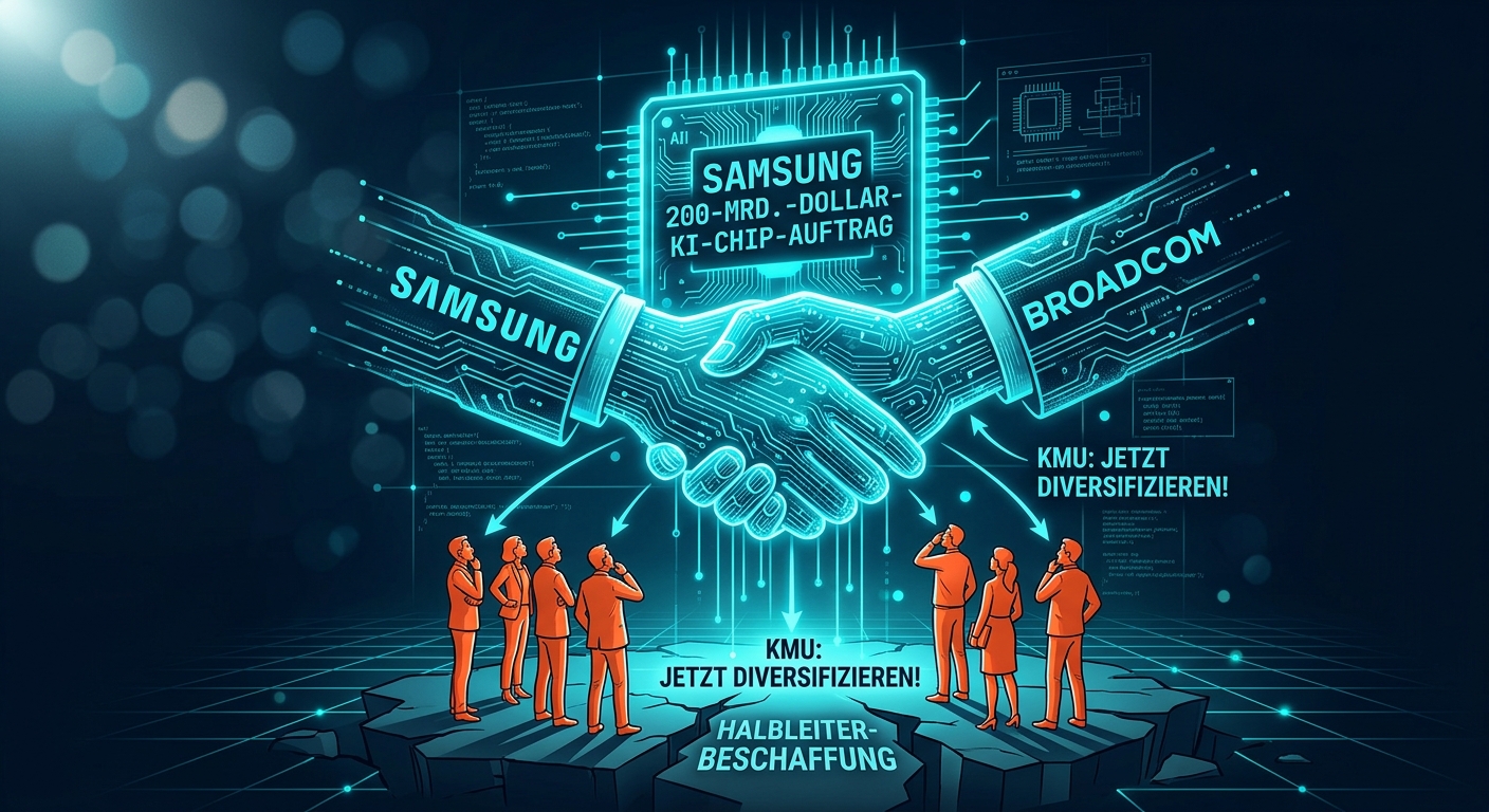 Samsung sichert 200-Mrd.-Dollar-KI-Chip-Auftrag von Broadcom