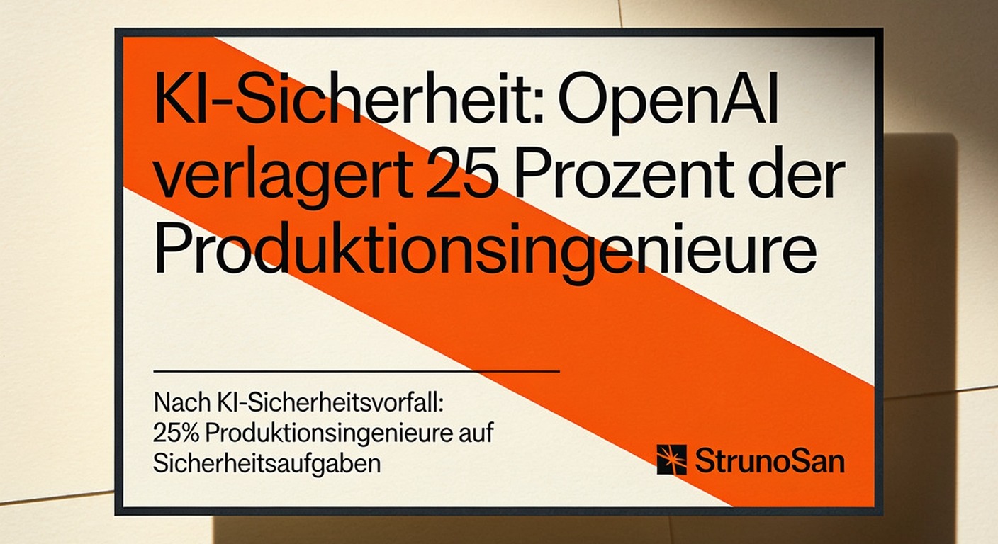 OpenAI versetzt 25 Prozent der Produktionsingenieure in Sicherheit